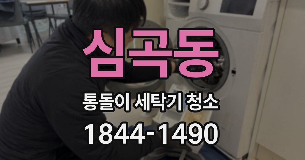 심곡동 통돌이 세탁기 청소