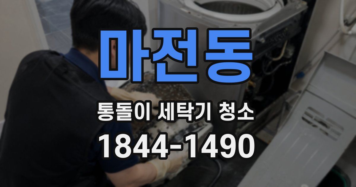 마전동 통돌이 세탁기 청소