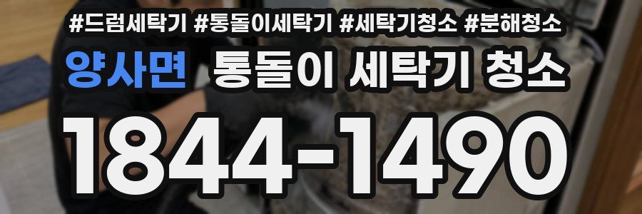 양사면 통돌이 세탁기 청소