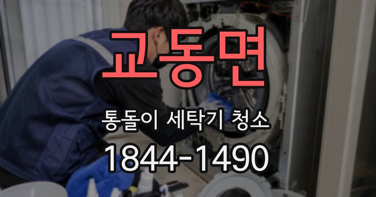 교동면 통돌이 세탁기 청소