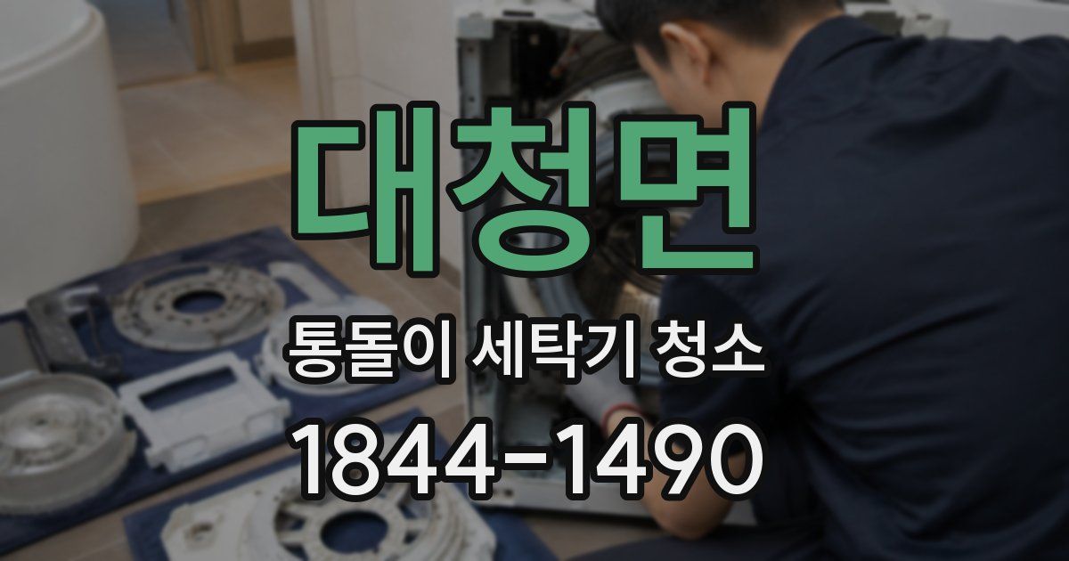 대청면 통돌이 세탁기 청소