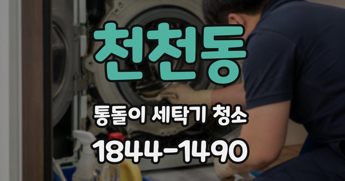 천천동 통돌이 세탁기 청소