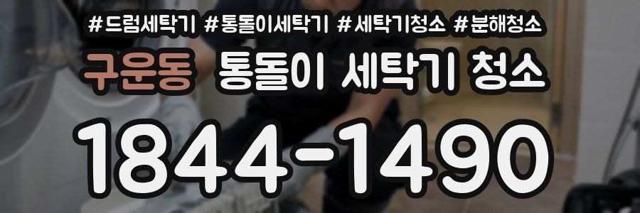 구운동 통돌이 세탁기 청소
