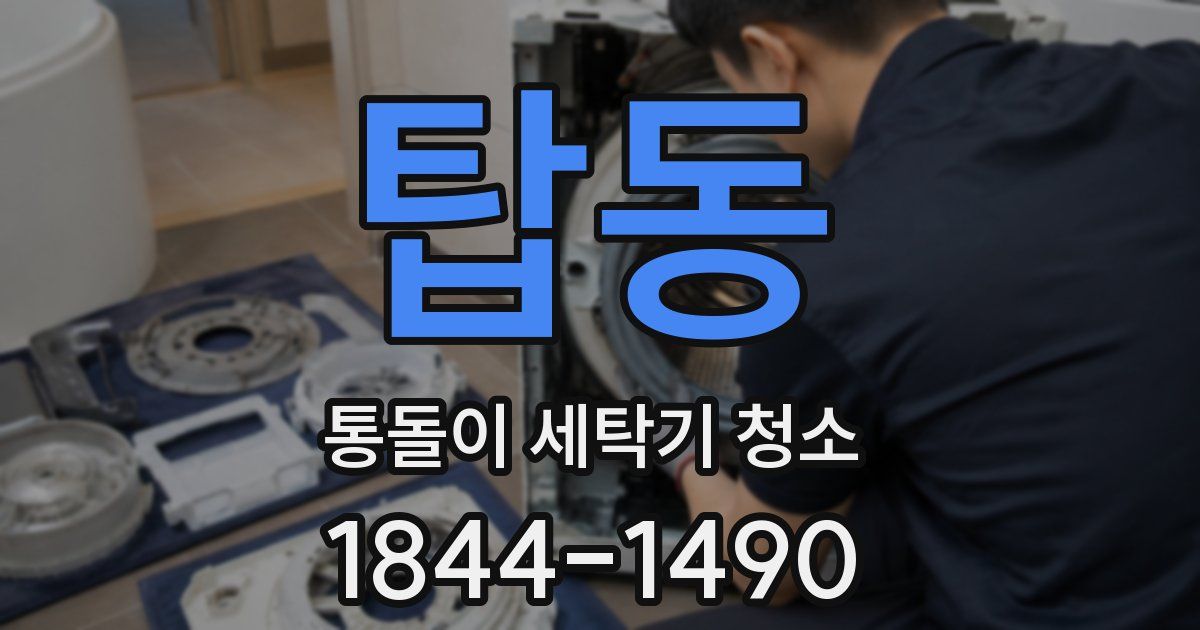 탑동 통돌이 세탁기 청소