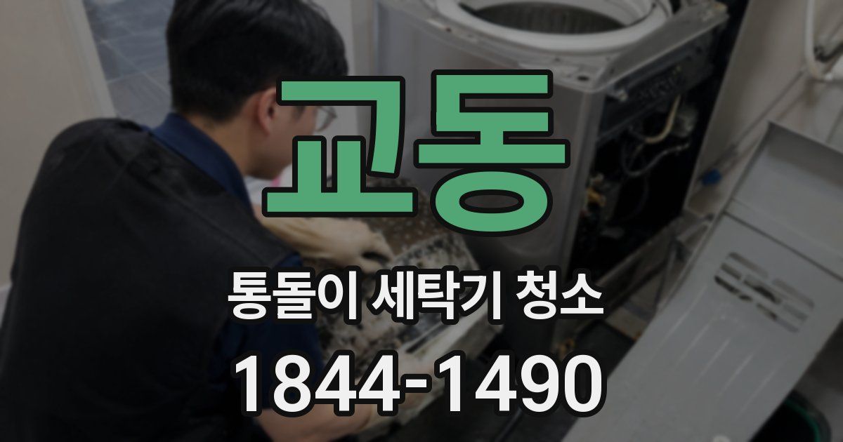 교동 통돌이 세탁기 청소