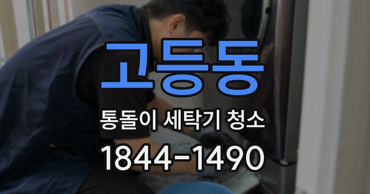 고등동 통돌이 세탁기 청소