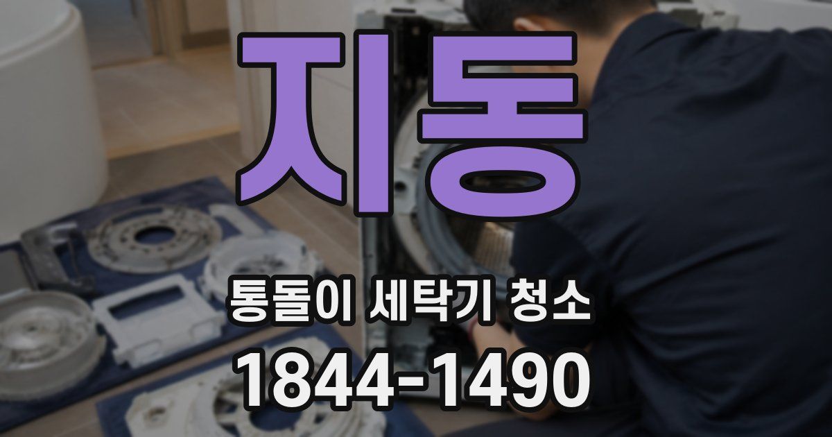지동 통돌이 세탁기 청소