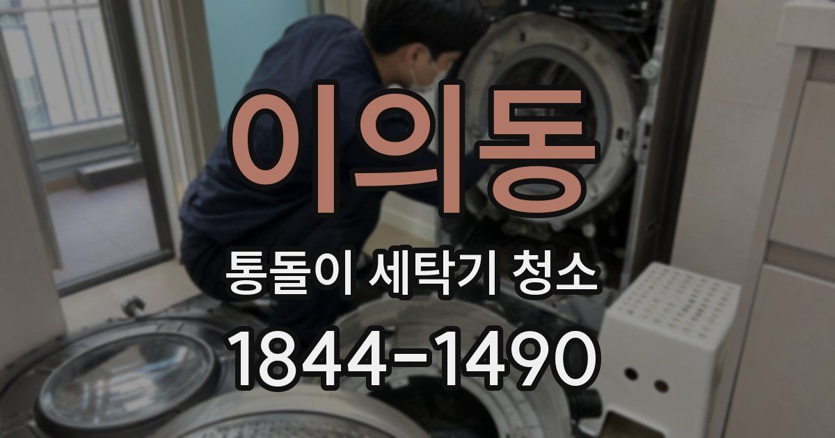 이의동 통돌이 세탁기 청소