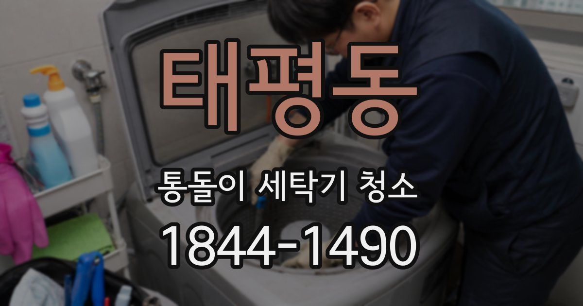 태평동 통돌이 세탁기 청소