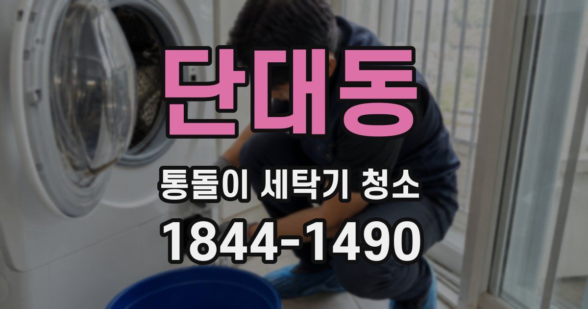 단대동 통돌이 세탁기 청소