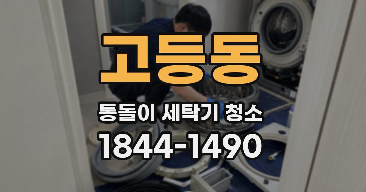 고등동 통돌이 세탁기 청소