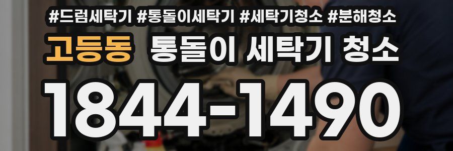 고등동 통돌이 세탁기 청소