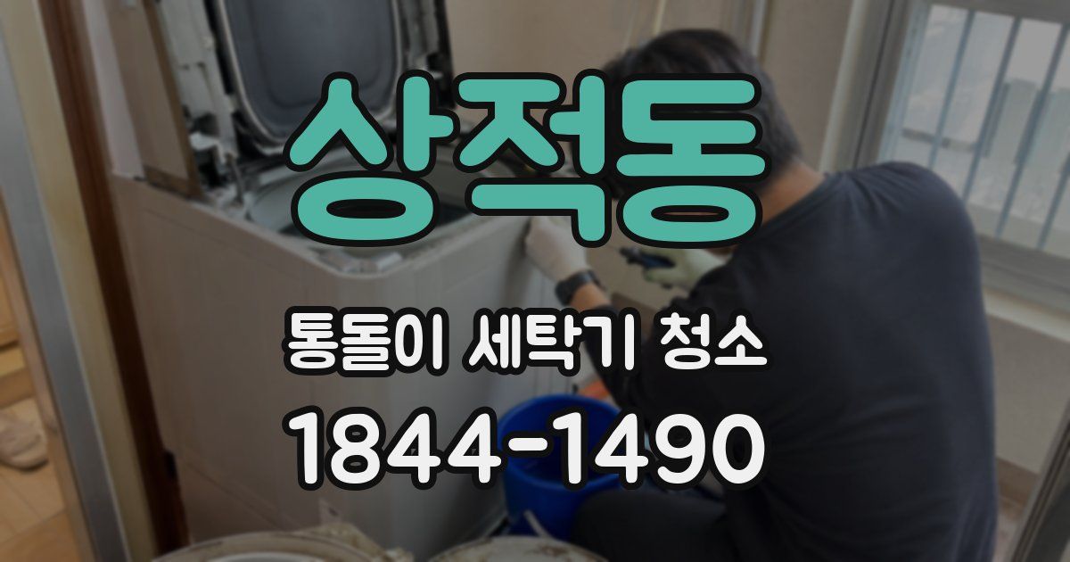 상적동 통돌이 세탁기 청소
