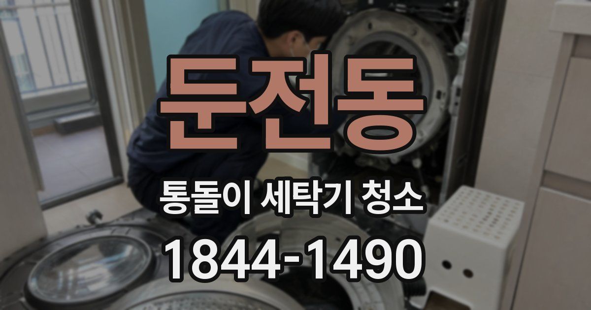 둔전동 통돌이 세탁기 청소