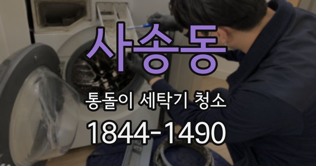 사송동 통돌이 세탁기 청소