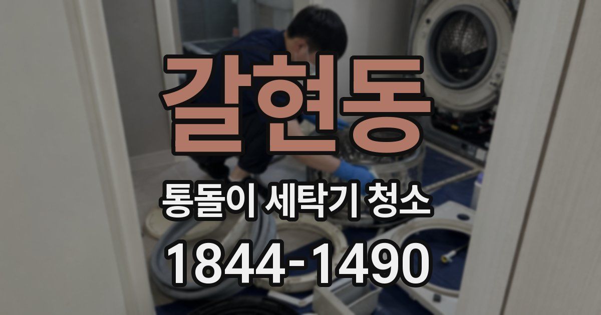 갈현동 통돌이 세탁기 청소