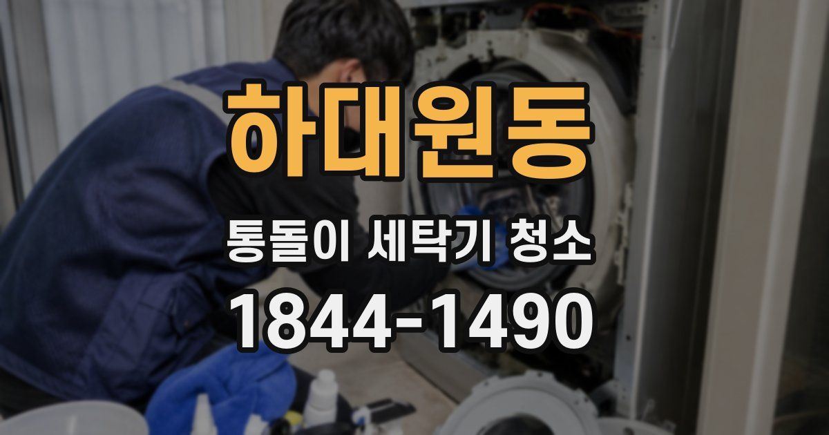 하대원동 통돌이 세탁기 청소