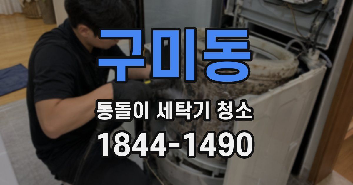구미동 통돌이 세탁기 청소