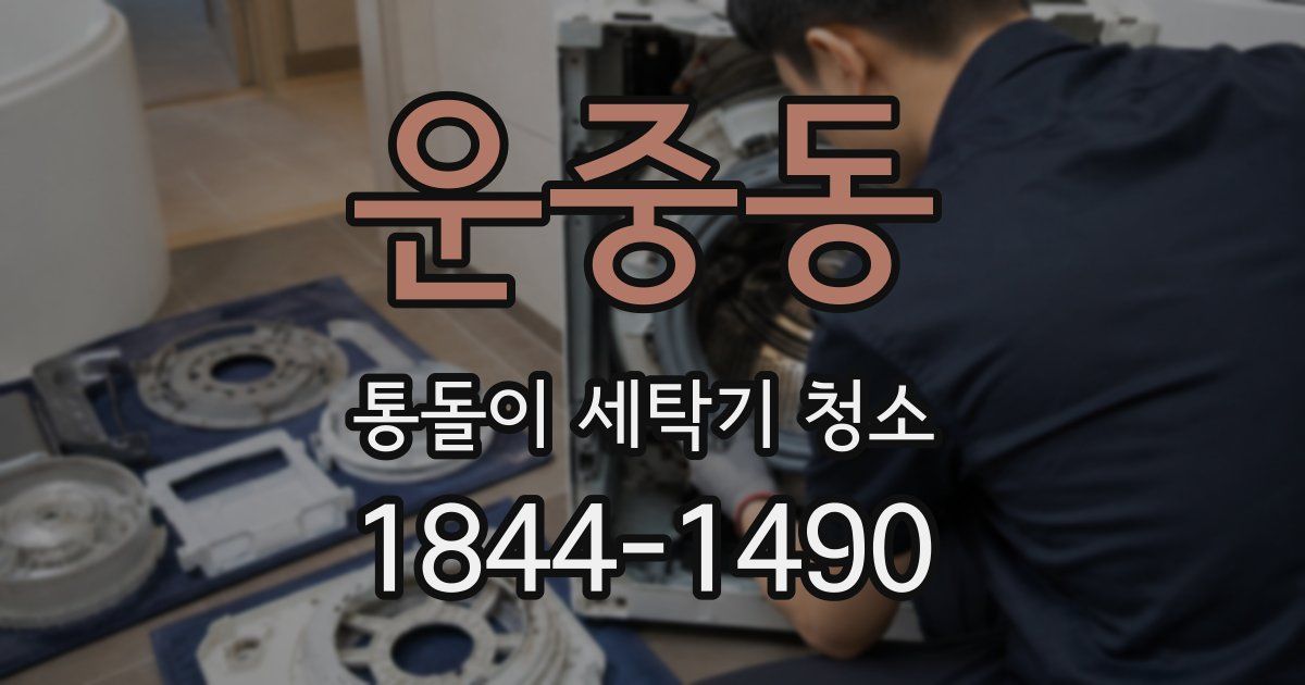 운중동 통돌이 세탁기 청소