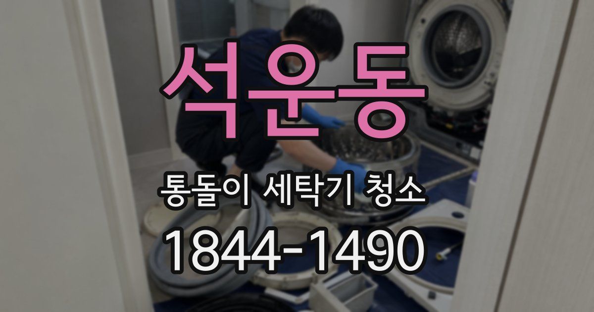 석운동 통돌이 세탁기 청소