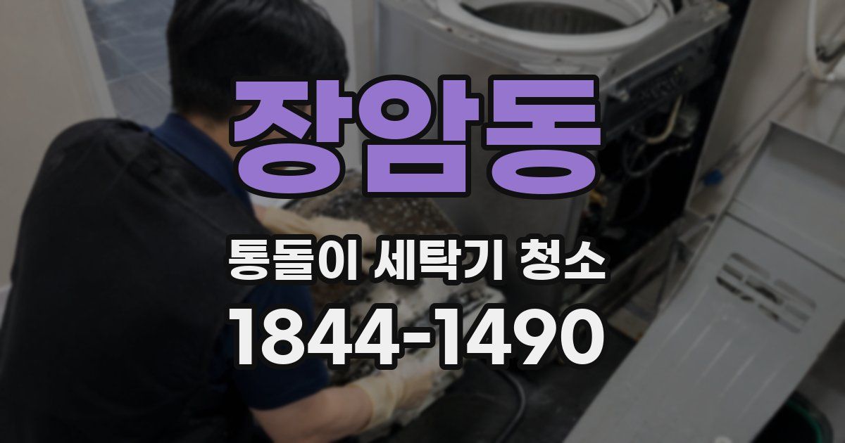 장암동 통돌이 세탁기 청소