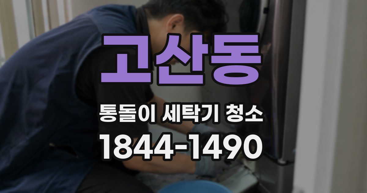 고산동 통돌이 세탁기 청소