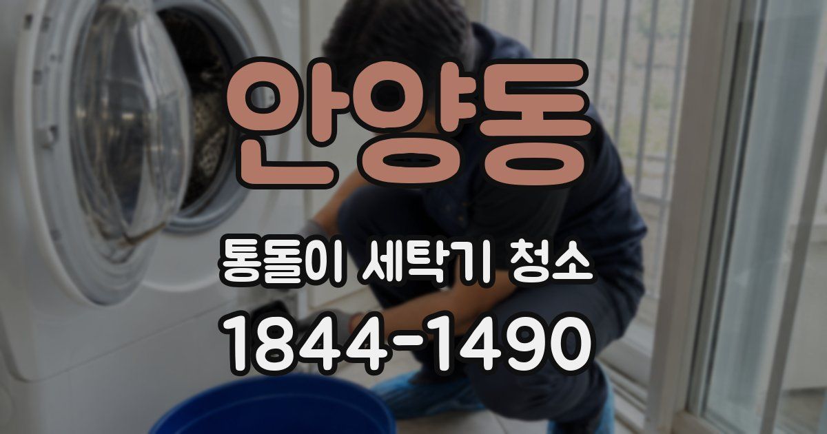 안양동 통돌이 세탁기 청소