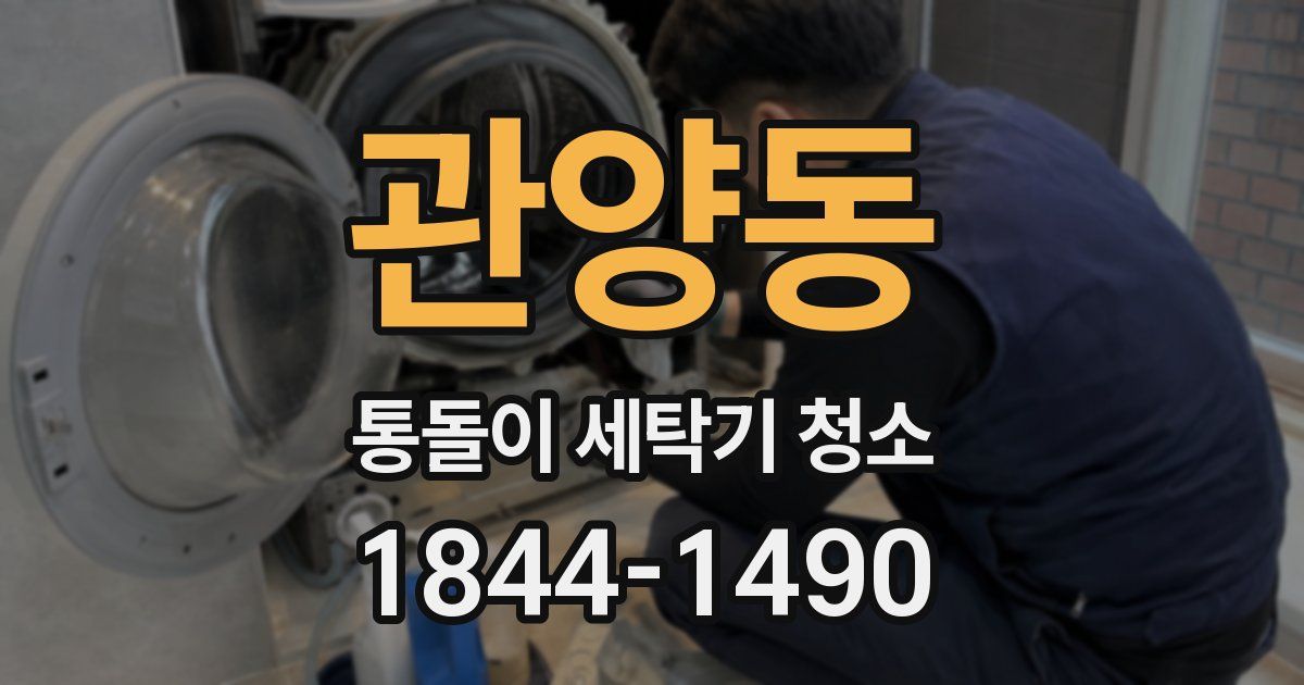 관양동 통돌이 세탁기 청소