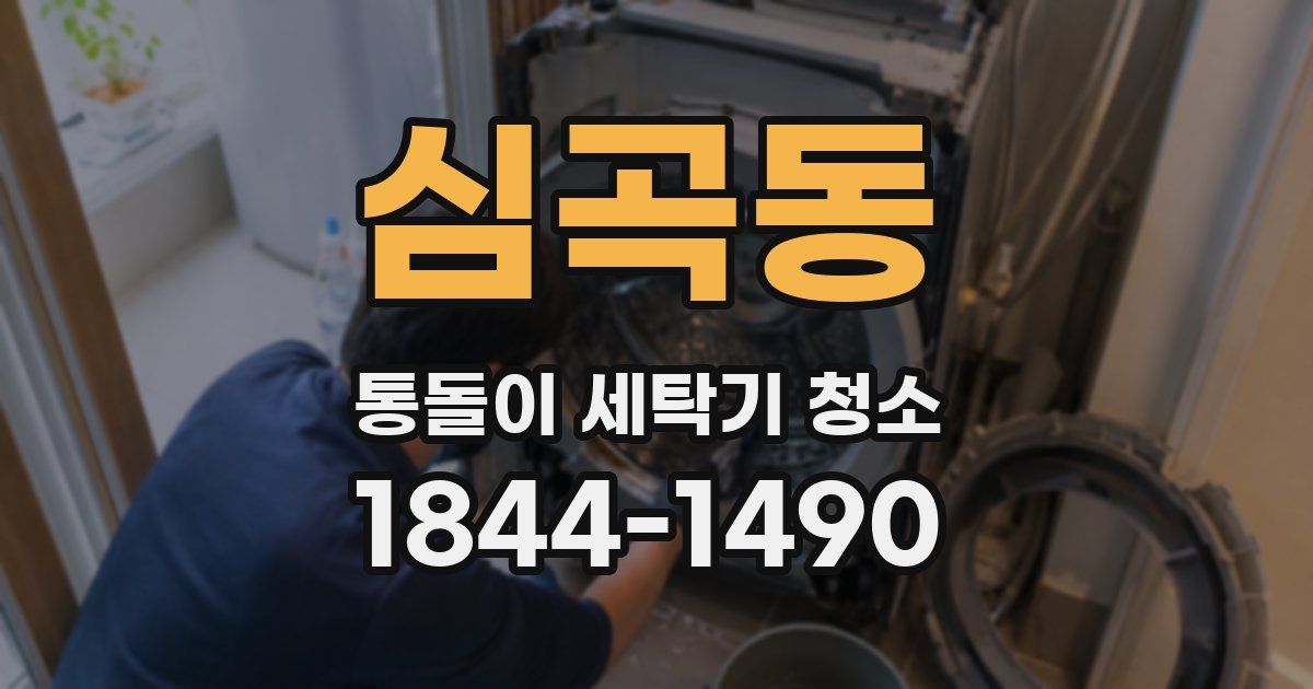 심곡동 통돌이 세탁기 청소