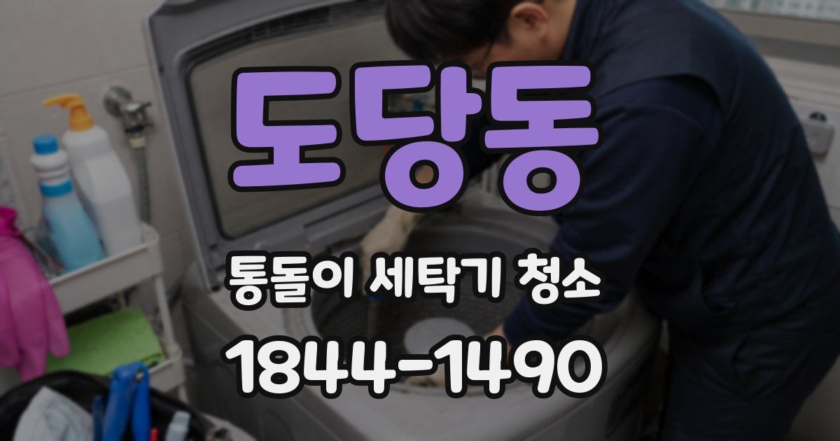 도당동 통돌이 세탁기 청소