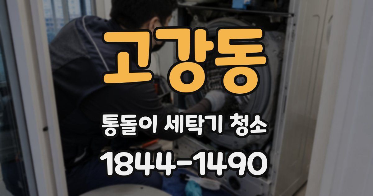 고강동 통돌이 세탁기 청소