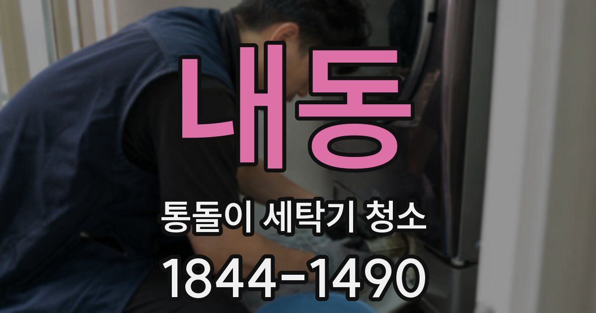 내동 통돌이 세탁기 청소