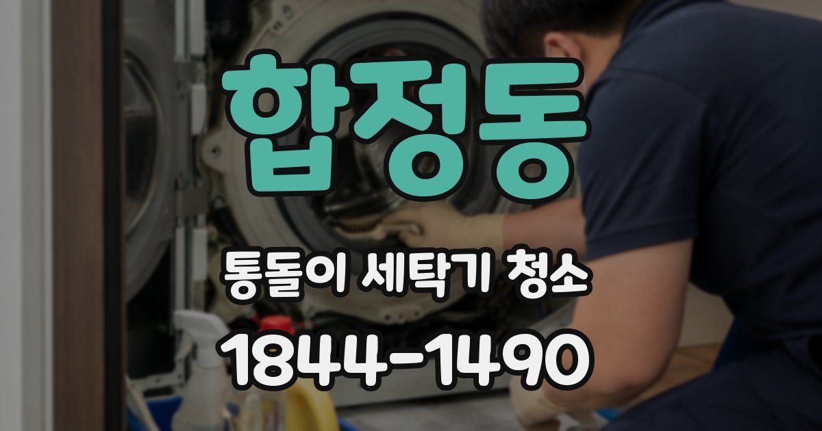 합정동 통돌이 세탁기 청소