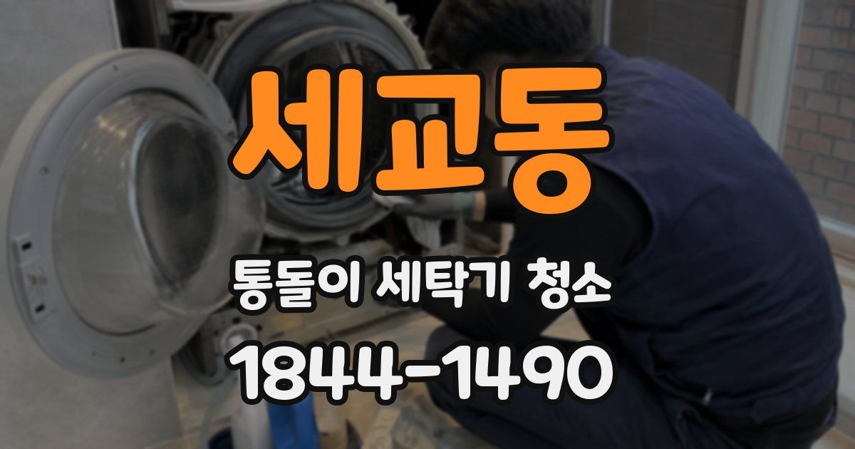 세교동 통돌이 세탁기 청소