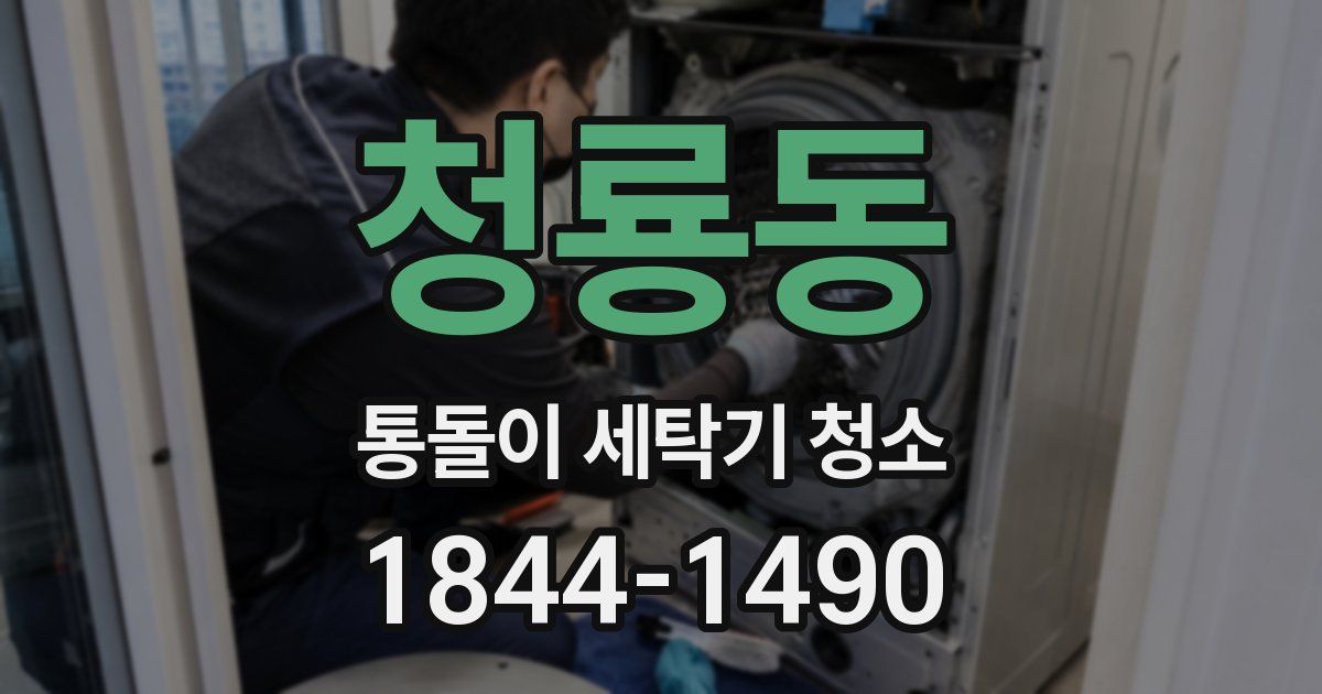 청룡동 통돌이 세탁기 청소