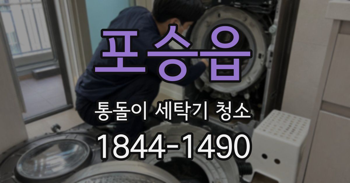 포승읍 통돌이 세탁기 청소