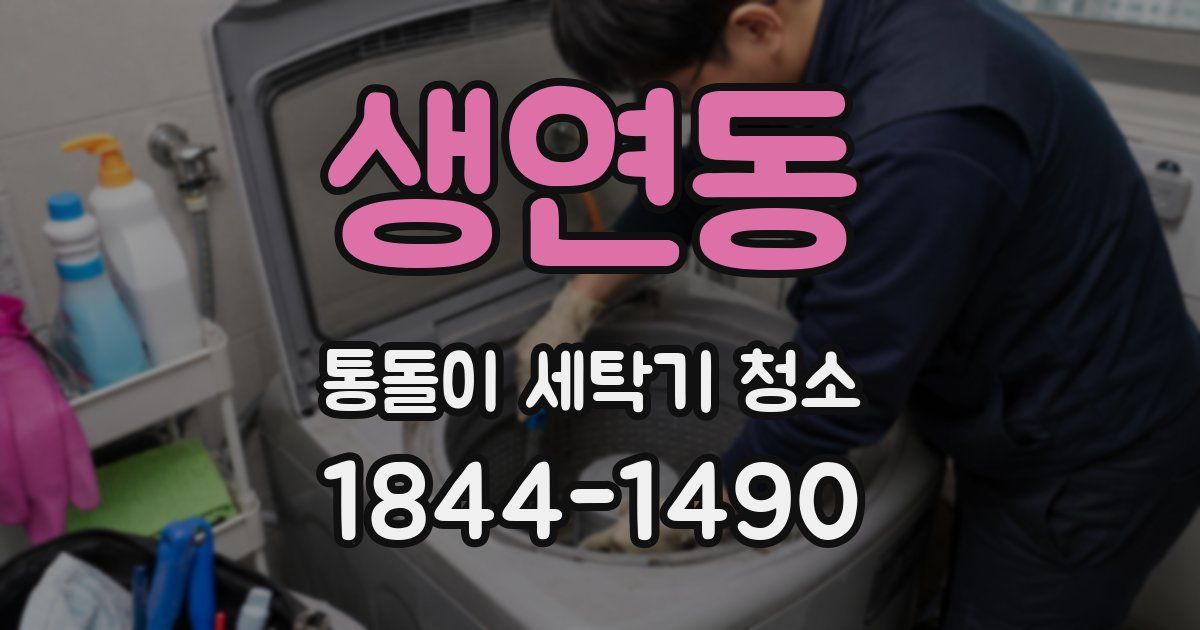 생연동 통돌이 세탁기 청소