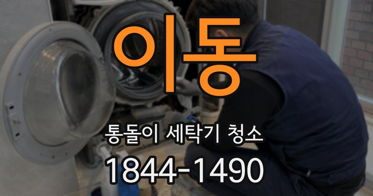 이동 통돌이 세탁기 청소