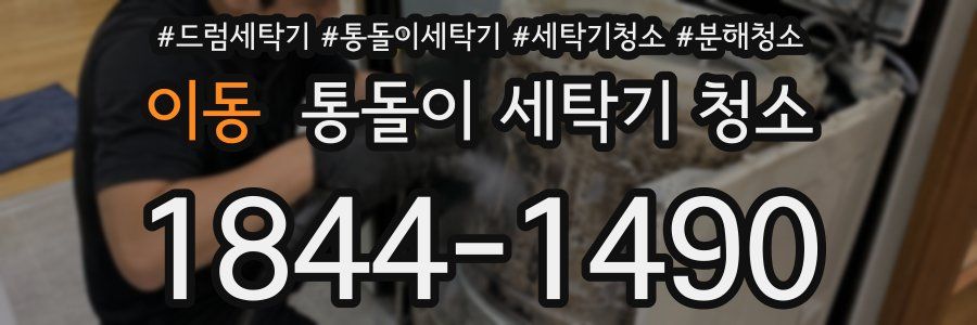 이동 통돌이 세탁기 청소