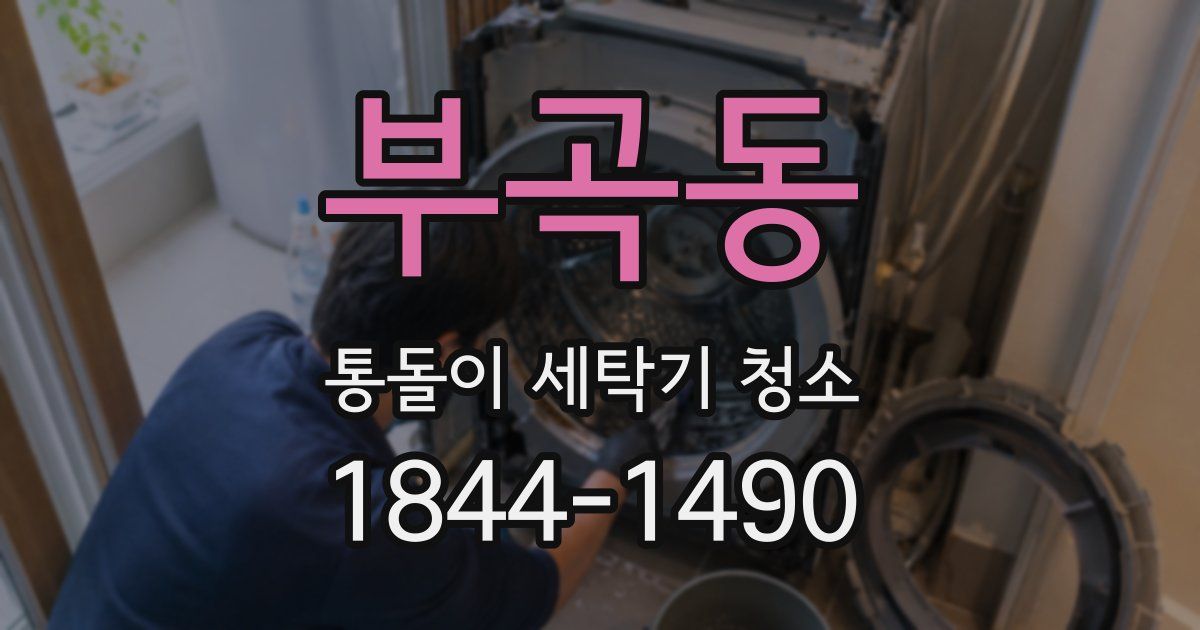 부곡동 통돌이 세탁기 청소