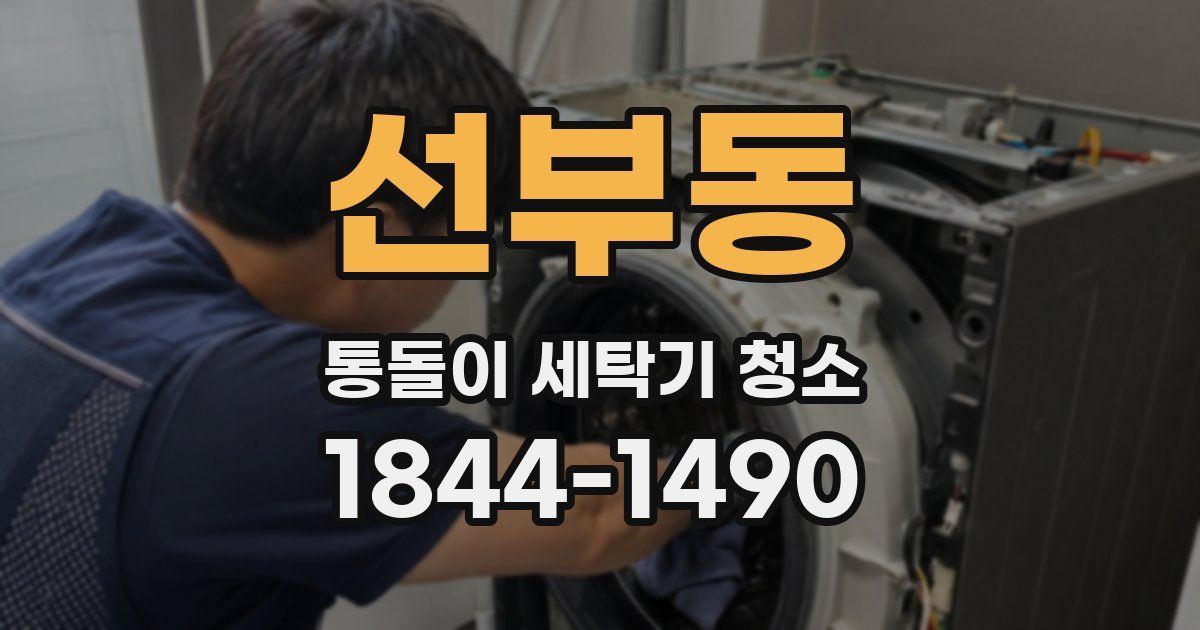 선부동 통돌이 세탁기 청소
