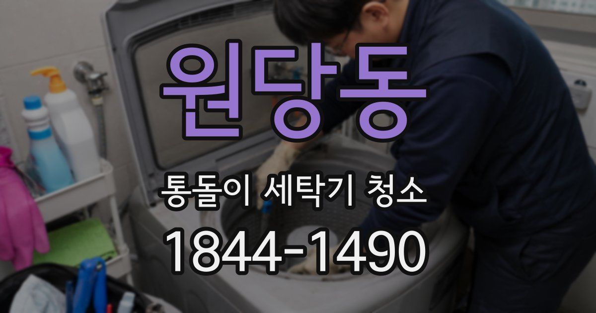 원당동 통돌이 세탁기 청소