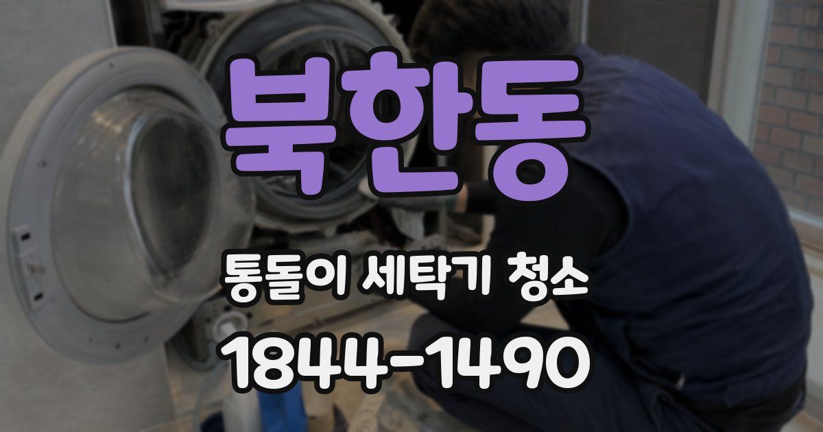 북한동 통돌이 세탁기 청소