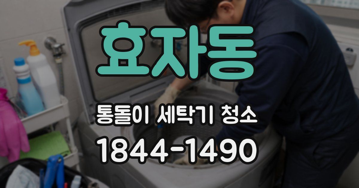 효자동 통돌이 세탁기 청소