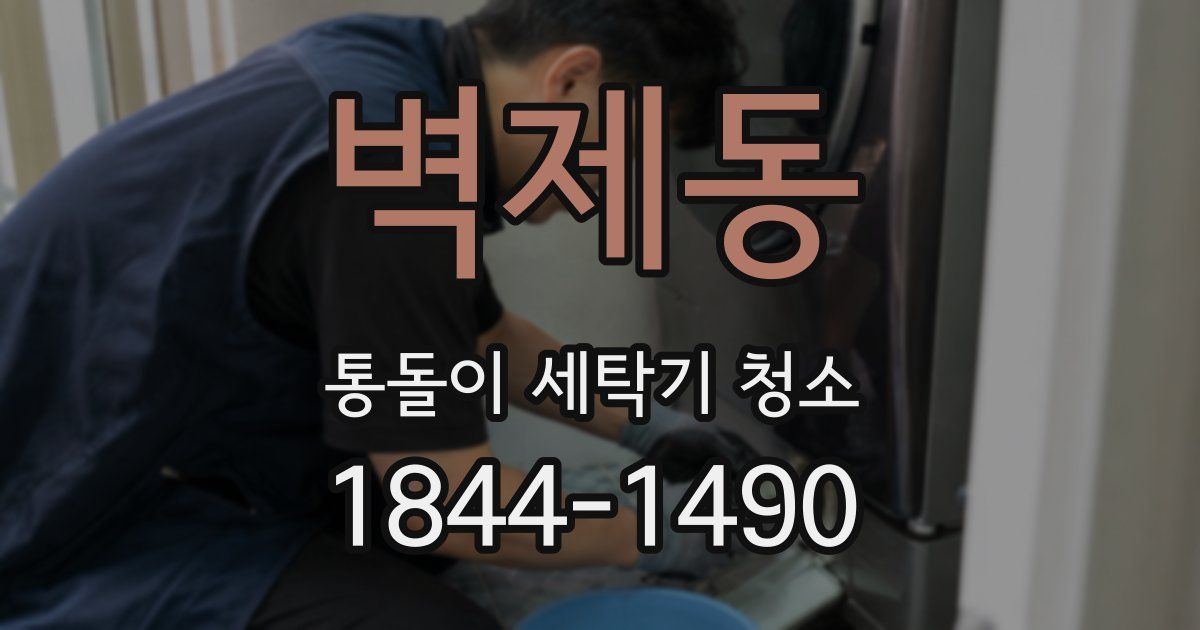 벽제동 통돌이 세탁기 청소