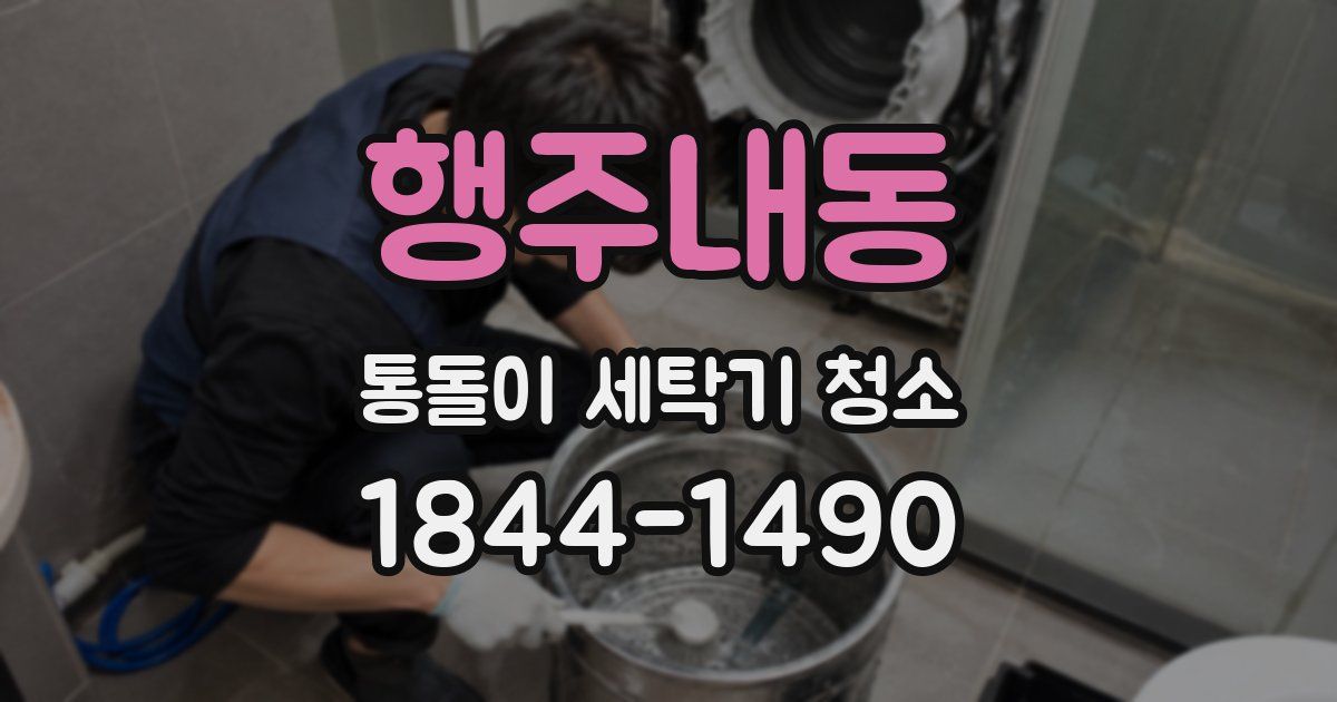 행주내동 통돌이 세탁기 청소