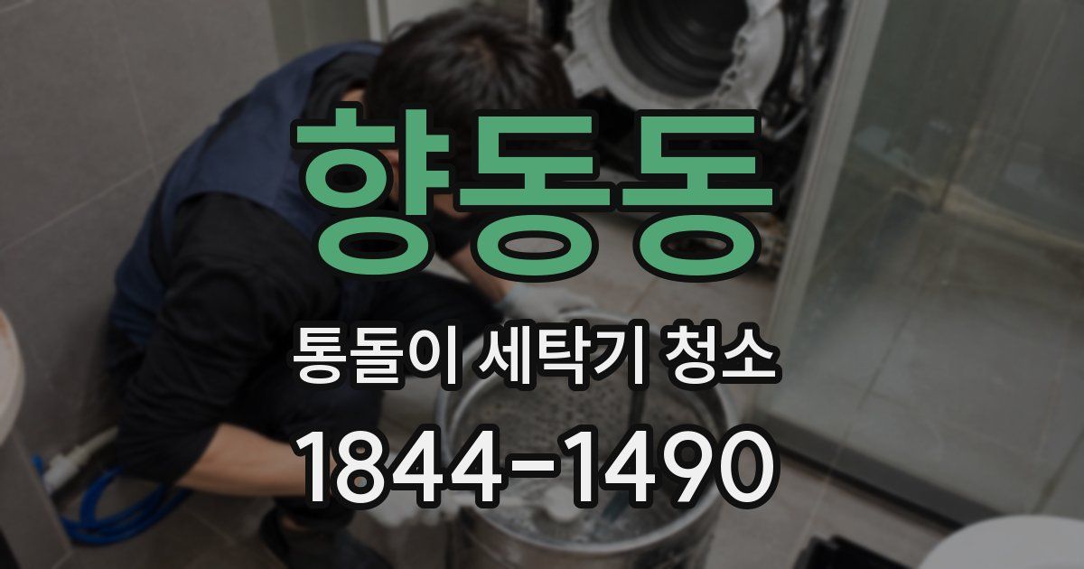 향동동 통돌이 세탁기 청소