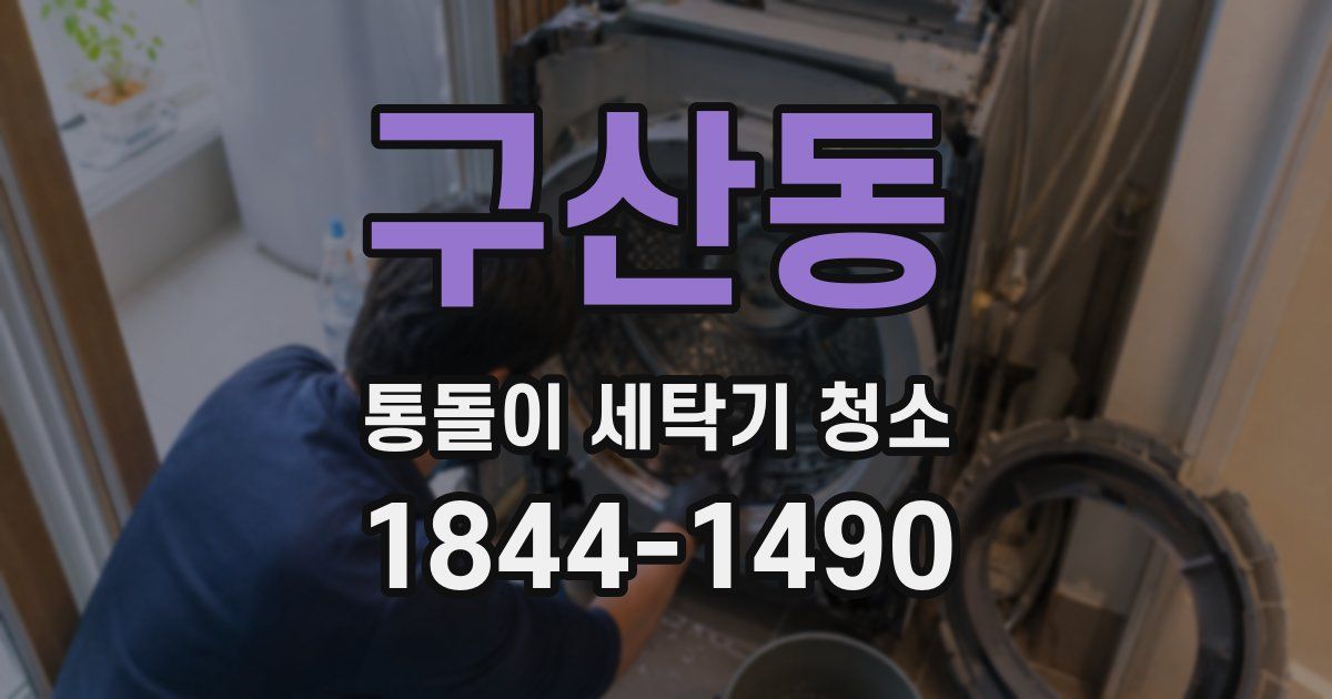 구산동 통돌이 세탁기 청소