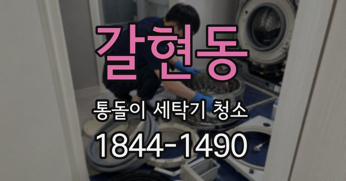 갈현동 통돌이 세탁기 청소
