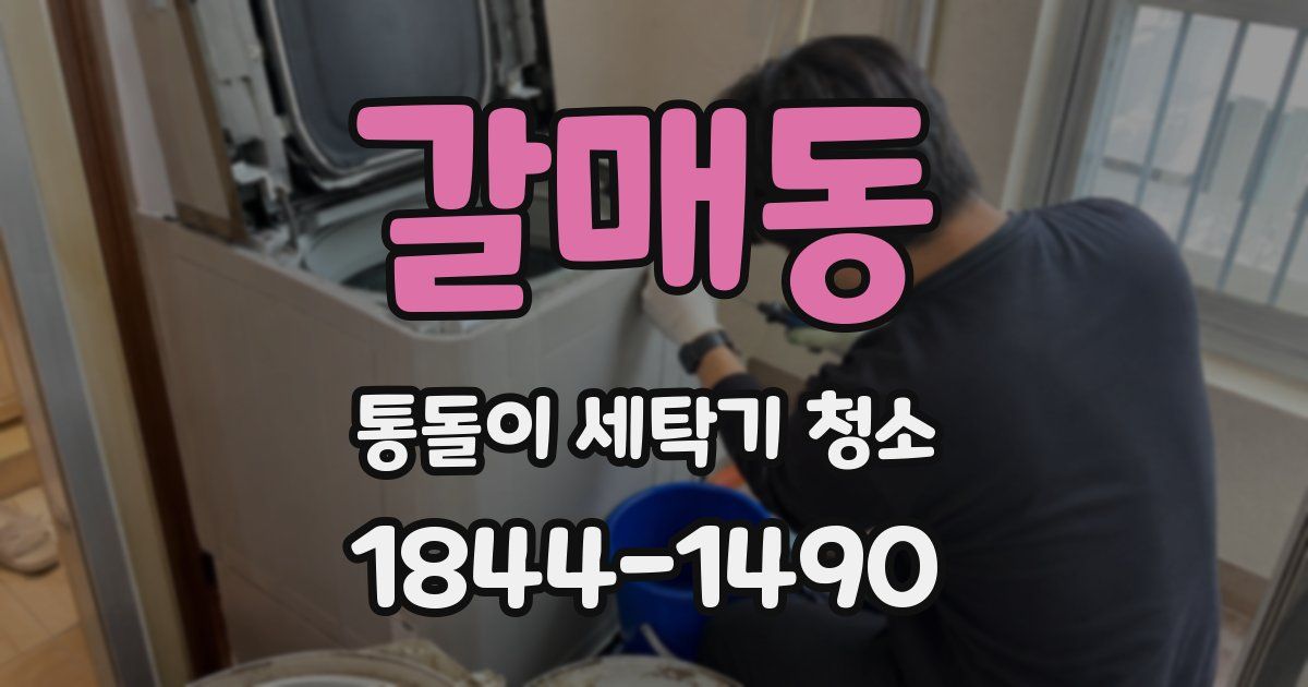 갈매동 통돌이 세탁기 청소